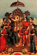 Raja Ravi Varma Asthasiddi France oil painting artist